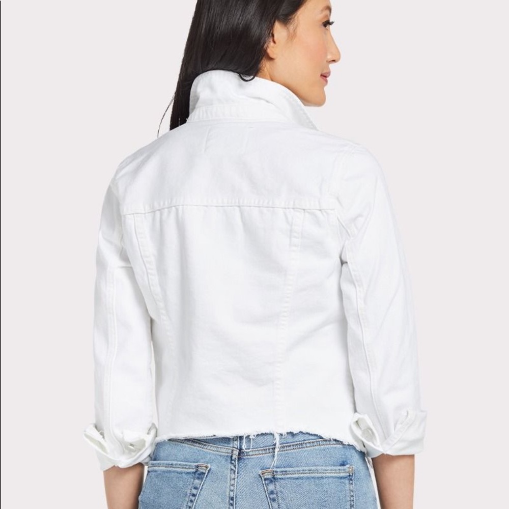 Blank NYC White Denim Jacket